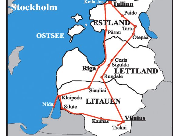 Mietwagen Rundreise Baltikum I individuelle Selbstfahrer - Reise