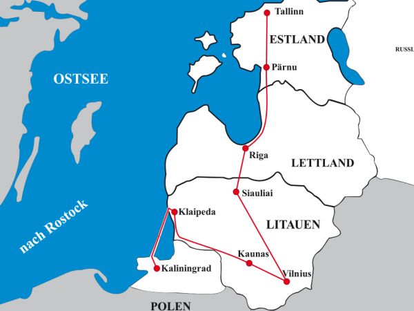 Mietwagen - Rundreise Baltikum und Ostpreußen I individuelle Selbstfahrer - Reise