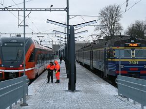 Bahnreise im Baltikum