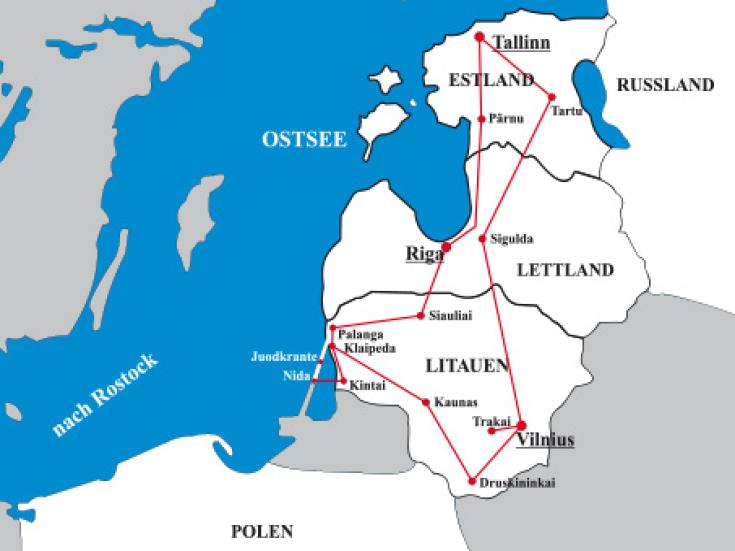 Große Baltikum - Rundreise mit Fähranreise: Litauen I Lettland I Estland
