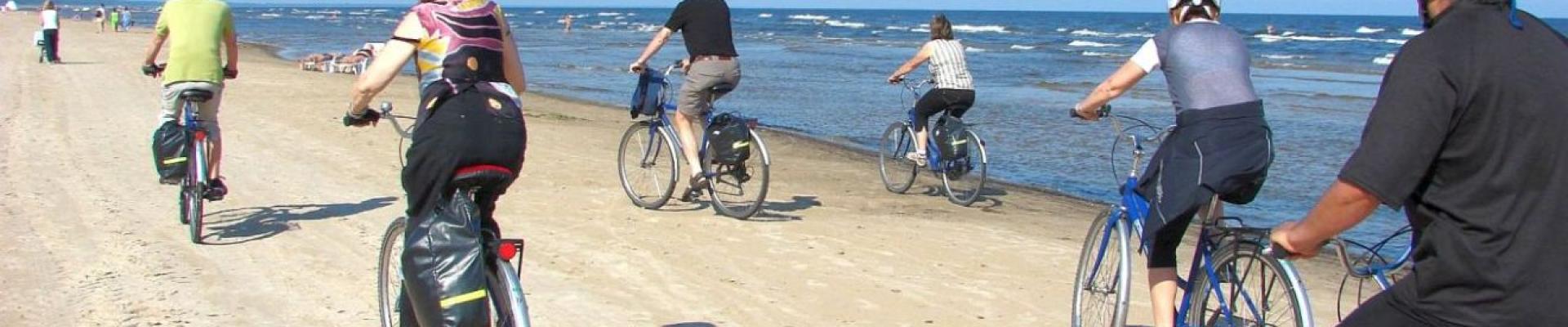 Radeln am Strand