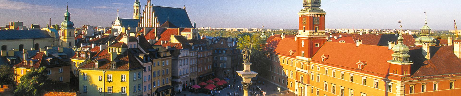 Warschau - Blick zum Königsschloss