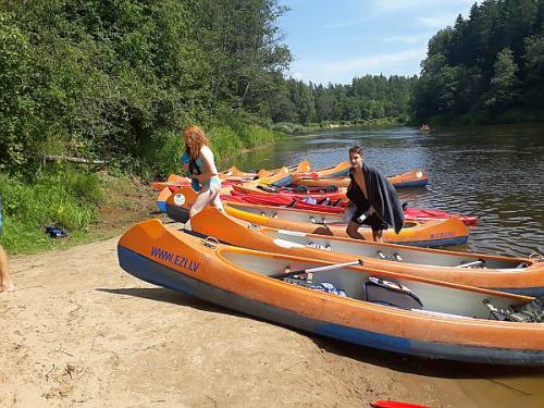 Familienreise nach Lettland und Estland - paddeln im Gauja Nationalpark