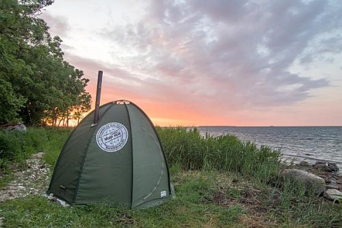Familienreise nach Lettland und Estland - Naturerlebnisse im Baltikum für Familien mit Teenagern-Zeltsauna