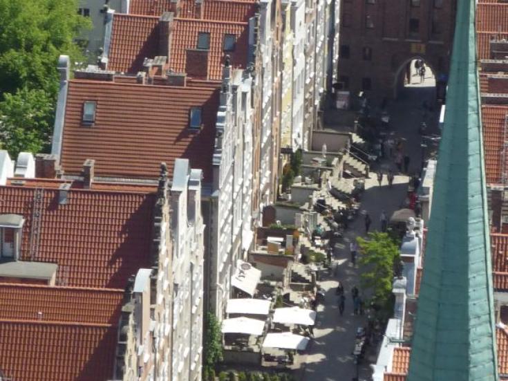 Danzig, Blick in die Frauengasse