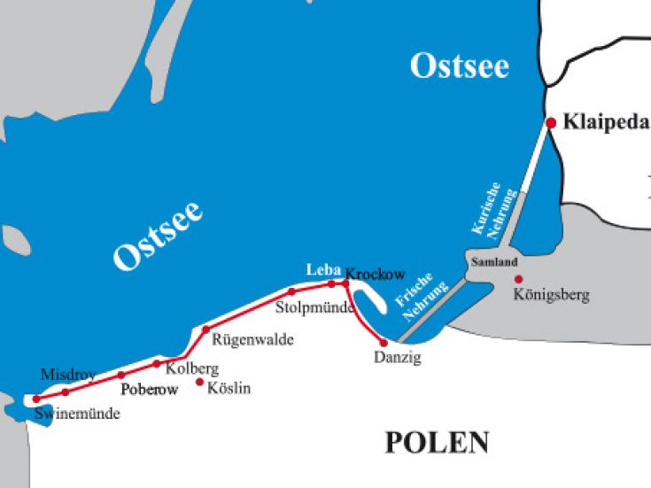 Radtour in Pommern von Swinemünde bis Danzig - individuelle Radtour an der polnischen Ostseeküste