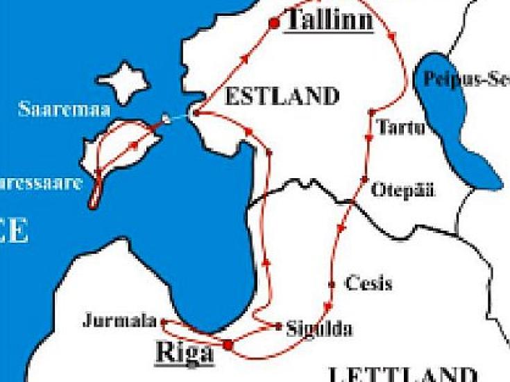 Radtour Lettland und Estland