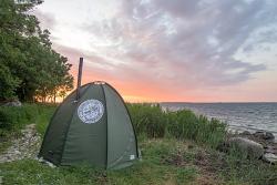 Familienreise nach Lettland und Estland - Naturerlebnisse im Baltikum für Familien mit Teenagern-Zeltsauna