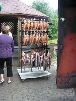 Räucherfisch bei Fischer Jonas in Nidden