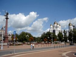 Kaliningrad - Platz des Sieges / früherer Hansaplatz in Königsberg