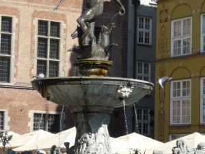 Danzig - Neptunbrunnen auf dem Langen Markt
