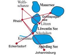 Radtour Masuren - mit Rad und Schiff geführte Radtour durch Masuren