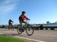 Radtour am Hafen von Klaipeda entlang
