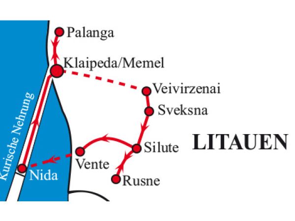 Radtour in Litauen - Kurische Nehrung und das Memelland per Rad entdecken