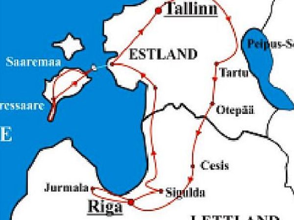 Radtour Lettland und Estland