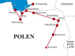 Radtour in Masuren: Danzig - Marienburg - Masuren - Warschau