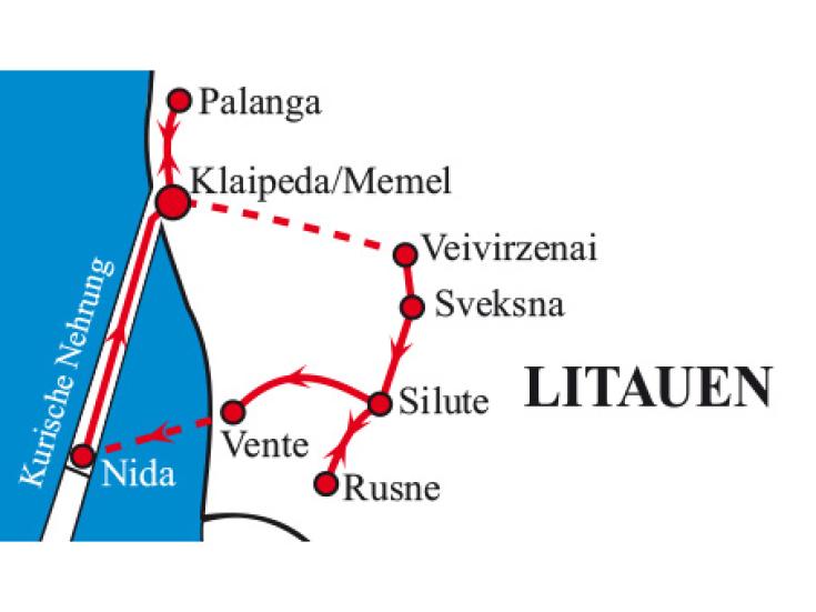 Radtour in Litauen - Kurische Nehrung und das Memelland per Rad entdecken
