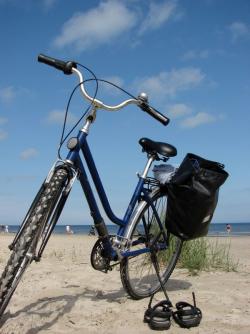 Radler-Pause am Strand
